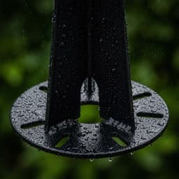 Grondanker voor tuinlamp - set van 4 - 30 cm - zwart — thumbnail 3