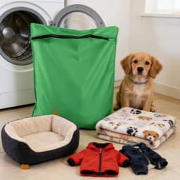 Honden- en kattenwaszak, 65 cm x 70 cm, Haarvanger voor huisdieren, Fijnmazige waszakken met verborgen rits voor het wassen van dierenharen en pluizen — thumbnail 3