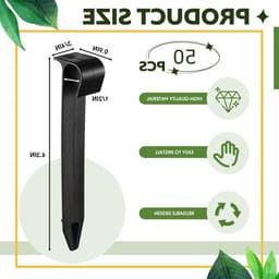 Grondpinnen voor Irrigatiesystemen, Grondankers en Druppelbewatering - Steunpalen voor 16 mm Slang (50 Stuks) — thumbnail 1