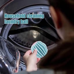 Wasballen voor wasmachine - Ecologische wasbal - duurzaam - Wasballen - Pluizenfilter - Anti-klit - Wasmachine schrobben ballen - wasballen - blauw - wasmachine reiniger - wasmachine - wasmiddel niet nodig - draagbare wasbenodigdheden — thumbnail 4