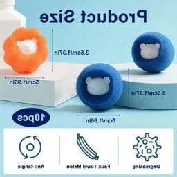 Effectieve haarverzamelaars voor wasmachines - 10 stuks voor het verwijderen van katten- en hondenhaar uit beddengoed en kleding — thumbnail 2