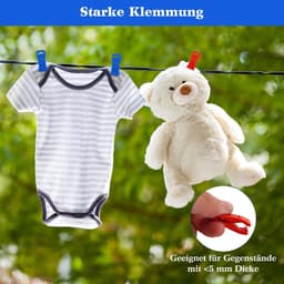 Dailygoods - Set van 100 Sokkenklemmen voor Wasmachine en Droger — thumbnail 2