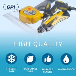 GPI - 6 Mil, Extra Heavy-Duty, 6" X 9" Clear Plastic Hersluitbare Zip Zakken, Quart Punctie-Resistent, Sterke Hersluitbare Poly Tassen, Met Lock Rits Seal, Voor Schroeven, Moeren, Bouten & — thumbnail 3