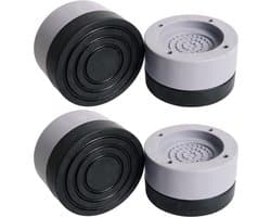 Trillingsdempers Wasmachine - Onderzetters Apparaten - Geluidsarme Werking - Extra Dik Rubber - 7cm Diameter - Grijs