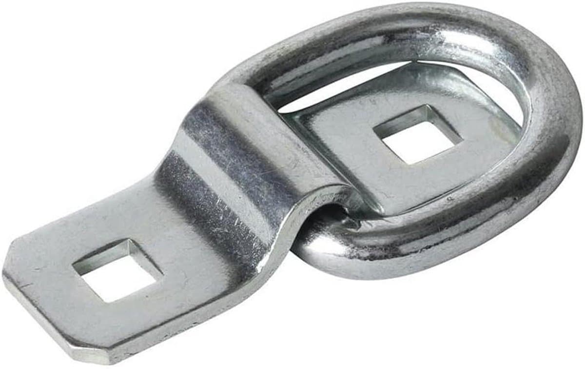 Ring Afmeeranker - Grondhaak D Ring - Vastzetten Vracht - Heavy Duty Staal - 87.5 mm - Zilver — afbeelding 1