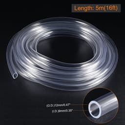 Dailygoods- Vinyl Buizenstelsel 9mm - Flexibele PVC Slang - Duurzaam en Herbruikbaar - Lichtgewicht 5m - Hoge Temperatuur tot 250°C - Ideaal voor Tuinbewatering - PVC-buis — thumbnail 2
