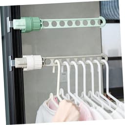 Intrekbare Waslijn - Reis Waslijn - Kleding Drogen - Raam Ontwerp - 33.8 cm - Grijs — thumbnail 3