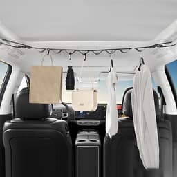 Draagbare Wastlijn - Reis Waslijn - Buiten Drogen - Uittrekbaar Touw - 1 Meter - Zwart — thumbnail 2