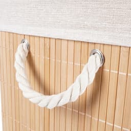 Wasmand Bamboe Beige 70 l - Opbergmand - Mand - Wassorteerder — thumbnail 5