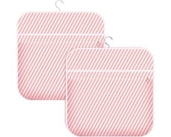 Goodivery ® Kledingknijpertas Set van 2 met Haken, Waterdicht en Ruim voor Knijpers en Meer