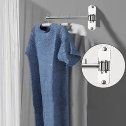 Droogrek - Rekken om Handdoeken Kleding te drogen - wanddroogrek - Inklapbaar Universeel Wasrek hangend - Inklapbaar - Wasrek Hangend - Ophangbaar - 27.5CM — thumbnail 4