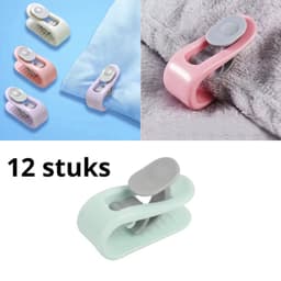 Dekbedclips - Dekbed Klemmen - Dekbed Clips - 12 STUKS - Knijpers - Laken - Deken - Groen — thumbnail 1