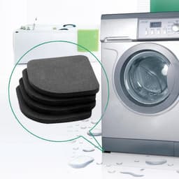 Trillingsdempers wasmachine - Wasmachine voetjes anti trilling vibratie dempers - 16 stuks - Voetjes wasmachine & droger - Anti trillings / vibratie dempers pads - Antislip rubber - Extra dik - Antislipmat — thumbnail 2