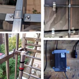U-vormige Connector Beugel 22 x 27mm van Roestvrij Staal voor Deur Bar Houder - Set van 6 — thumbnail 2