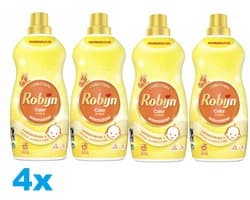 Robijn Klein & Krachtig Collections 4 x Vloeibaar Wasmiddel Zwitsal Color - 4 x 34 wasbeurten - 4 x 1.19L - 4 Stuks