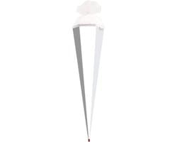 Grote Witte Knutsel Snoepzak 85 cm - Extra Stabiel Met Tule Sluiting — afbeelding 1