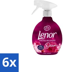 Lenor – Crease Releaser Spray – Divine Ruby Jasmine – Kreukverwijderaar & Textielverfrisser – 500 ml - Voordeelverpakking - 6 stuks — thumbnail 1