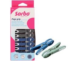 Sorbo Wasknijpers met Extra Grip - Kunststof - UV-Protectie - 20 Stuks — afbeelding 1