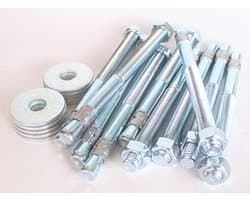 10 x Ankerbouten M16 238/340 mm voor Houten Constructies - Hoge Prestaties en Sterke Belasting