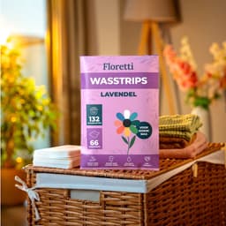 Floretti – Milieuvriendelijke Wasstrips – Lavendel – 132 wasbeurten – Wasstrips / Wasmiddeldoekjes / Wasdoekjes / Wasvellen / Laundry Sheets – Vegan – Voor alle kleuren en soorten was — thumbnail 2