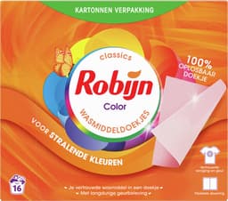 Robijn Classics Color Wasmiddeldoekjes 16 wasstrips — thumbnail 2