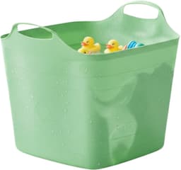 Excellent houseware flexibele kuip / emmer - groen - 25 l - kunststof - 40 x 35 cm - met handvatten — thumbnail 3