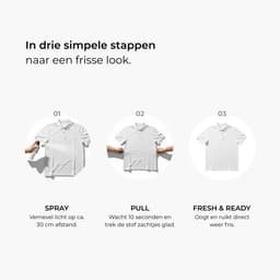 Monsor Wrinkle Releaser Spray - 200ml - Anti-Kreuk Spray & Textielverfrisser - Ontkreukt kleding zonder strijkijzer - Frist kleding op met frisse geur - Kreukspray voor onderweg - 99% natuurlijk, vegan & PFAS-vrij - Reizen & dagelijks gebruik — thumbnail 3