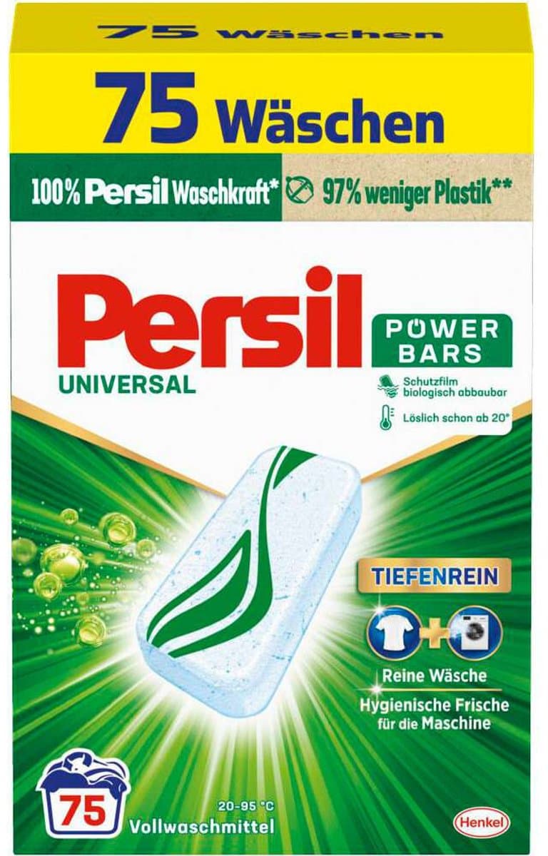 Persil Wasmiddel Power Bars Universal - 3 x 75 stuks - Voordeelverpakking — afbeelding 1