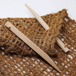 Houten Grondankers 30 cm - Natuurlijke Bevestigingsankers voor Tuin en Landschap — thumbnail 4
