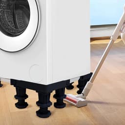 TopChoice® Wasmachine Verhoger - Wasmachine Opbouwmeubel - Wasmachine Sokkel - 12 Robuuste Poten - Zwart — thumbnail 3