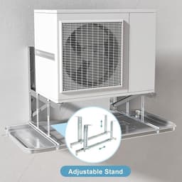 Airco lekbak - Condensbak afvoer - Water opvang - Roestvrij staal - 93x44x35cm - Zilver — thumbnail 4