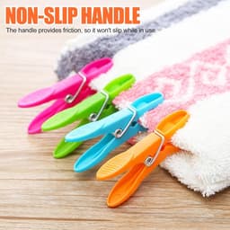 48 Stuks Wasknijpers met Mand - Winddicht, Stevig Kunststof voor Binnen en Buiten — thumbnail 4