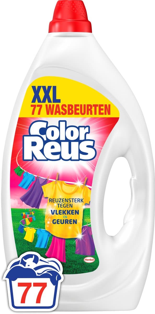 Color Reus Gel - Vloeibaar Wasmiddel - Gekleurde Was - 77 Wasbeurten - Grootverpakking — afbeelding 1