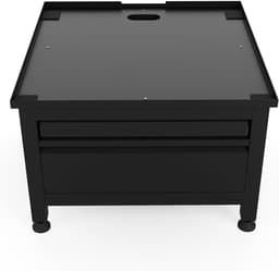 Wasmachine Verhoger - Onderstel met lade - Comfortabel Wassen - Met uittrekbaar blad - 42 cm hoog - Zwart — thumbnail 1