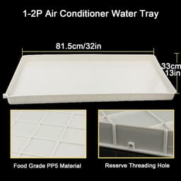 Lekbak Airco - Condensbak Opvangbak - Waterschade Voorkomen - Inclusief Afvoerslang - Voor Units < 83cm - Wit — thumbnail 5