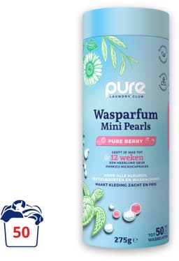 Pure Laundry Club Wasparfum Mini Pearls - Pure Berry - 50 Wasbeurten - Luxe Geurbooster van Bessen & Witte Muskus - Tot 12 Weken Frisse Was - 100% Plasticvrij, Natuurlijk & Vegan Wasparels - Geurparels Wasmachine — thumbnail 1