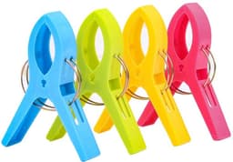 Daity 4x Strandstoel Strandlaken Winddichte Knijpers - Grote Plastic Handdoek Knijpers Winddichte Clips Quilt Wasknijpers Grote Antislip Bevestiging — thumbnail 1