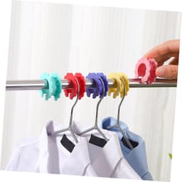 10 stuks - Bevestigingsgesp voor waslijn - winddicht - haak voor drogen met siliconen - antislip drooglijn - gemengde kleur — thumbnail 4