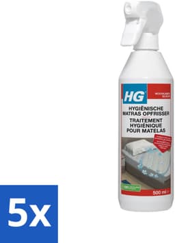HG - Hygiënische Matras Opfrisser - Werkt Na 30 Minuten - Neutraliseert Nare Geurtjes - 500 ml - Bulkverpakking - 5 stuks — thumbnail 1