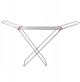 KADAX Wasrek, uittrekbaar, binnen en buiten, staand droogrek met vleugels, met 18 m drooglengte, tuin, balkon, terras, huis, inklapbaar, aluminium, stabiel, licht — thumbnail 3