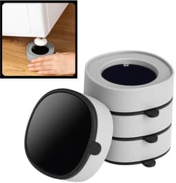 Trillingsdempers Wasmachine met Gel – Set van 4 stuks – Grijs - Anti-Trillingsvoeten – Geluidsreductie & Anti-Slip – Universeel – Beschermt Vloer & Apparaat — thumbnail 1