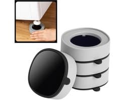 Trillingsdempers Wasmachine met Gel – Set van 4 stuks – Grijs - Anti-Trillingsvoeten – Geluidsreductie & Anti-Slip – Universeel – Beschermt Vloer & Apparaat — afbeelding 1