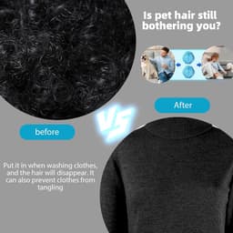 Ontharingsballen - Wasmachine ontharing - Vuilverwijderende wasballen - Anti-wikkel kleding haar absorberende ballen - Blauw - 12 stuks — thumbnail 2