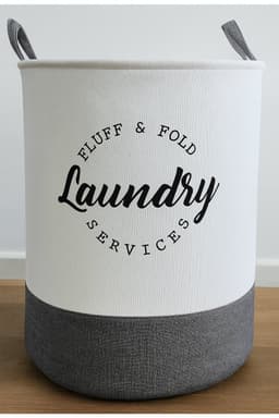 SUNMOOL Wasmand - Waszak - Laundry bag - Laundry basket - Opvouwbaar - 40x50cm - 60Liter - Grijs — thumbnail 5