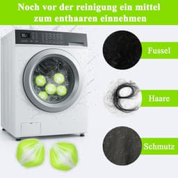 12 Stuk Wasmachine voor het verwijderen van dierenhaar - Herbruikbare pluizenbalwasser - Wasmachine voor het opvangen van haar - Reinigingsballen voor dierenhaar - Wasmachine voor het verwijderen van pluizen voor kleding en beddengoed - Groen — thumbnail 3