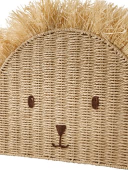 Vertbaudet Opbergmand leeuw van papierkoord en raffia — thumbnail 2