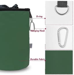 Grote Kledingknijper Tas Waterproof met Haakjes voor Binnen en Buiten - Geschikt voor 200 Kledingknijpers — thumbnail 2