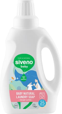 Siveno's 100% Natuurlijke Wasmiddel voor Babykleding – Beste Keuze voor Hypoallergene Verzorging en Veilige Waspraktijken — thumbnail 1