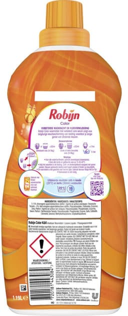 Robijn Klein & Krachtig Wasmiddel Color 34 Wasbeurten 1,19 liter — thumbnail 3
