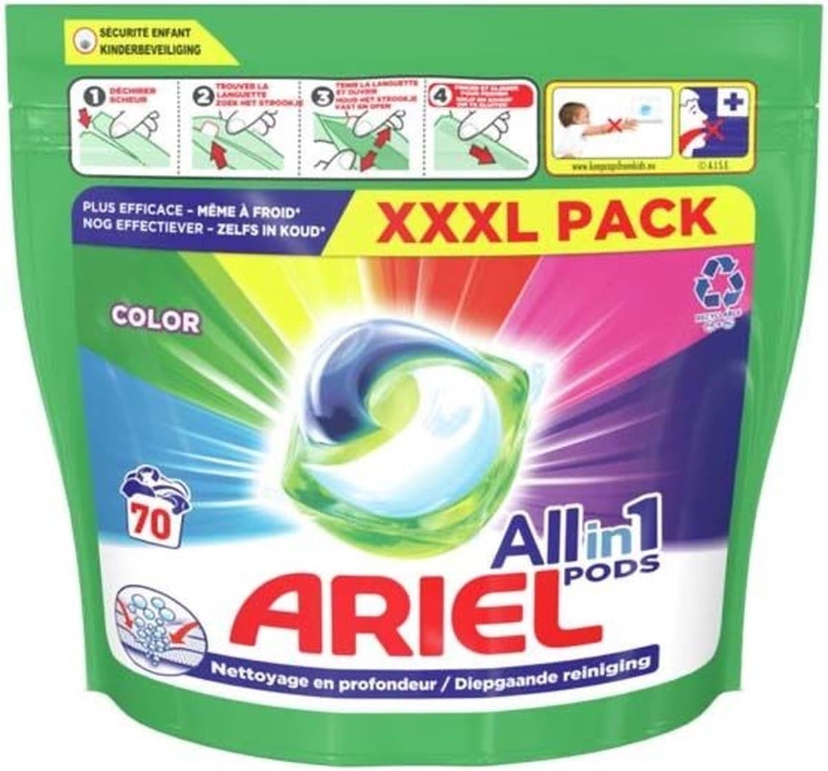 Ariel - All-in-1 Pods - Color - 70 stuks — afbeelding 1